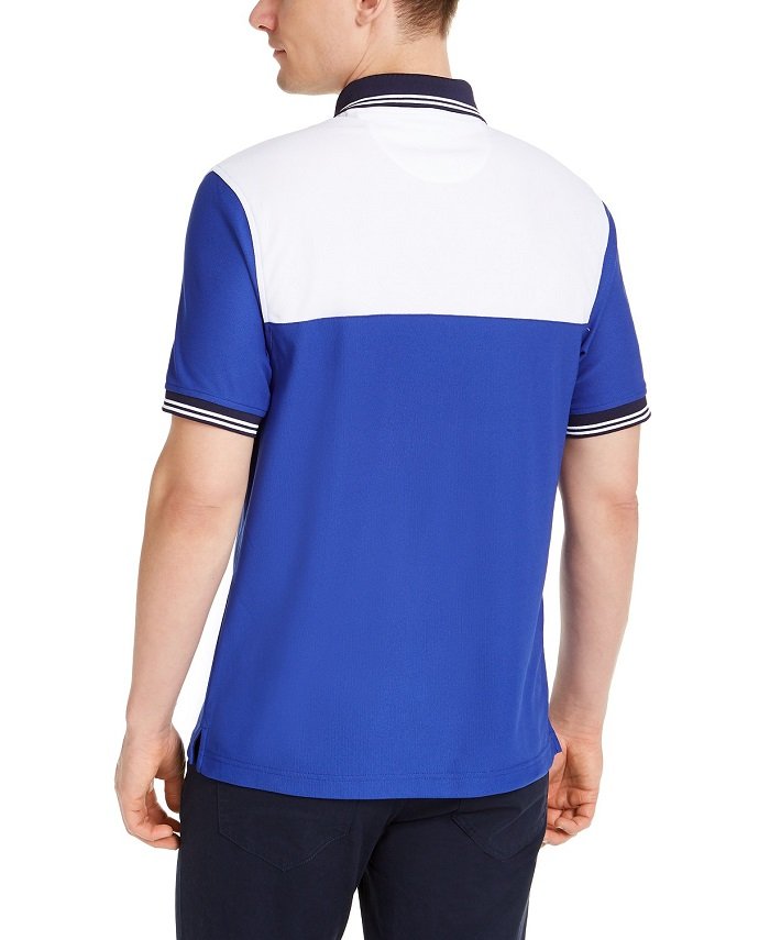 Men's Sporty Stripe Polo Shirt